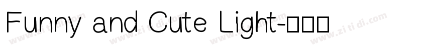 Funny and Cute Light字体转换